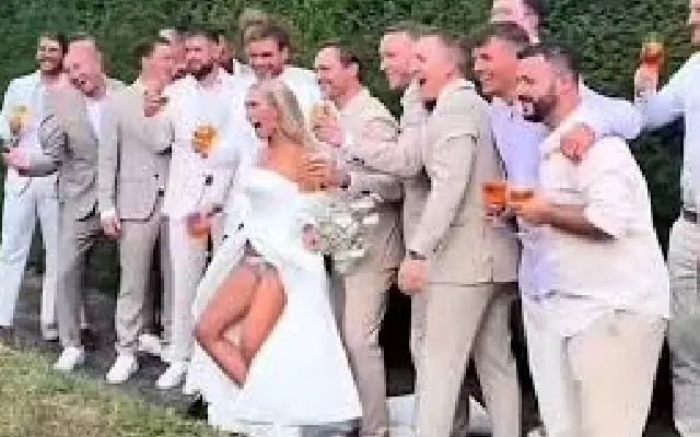 German Bride Faces Backlash for Flashing Guests on Her Wedding Day - News Karnataka