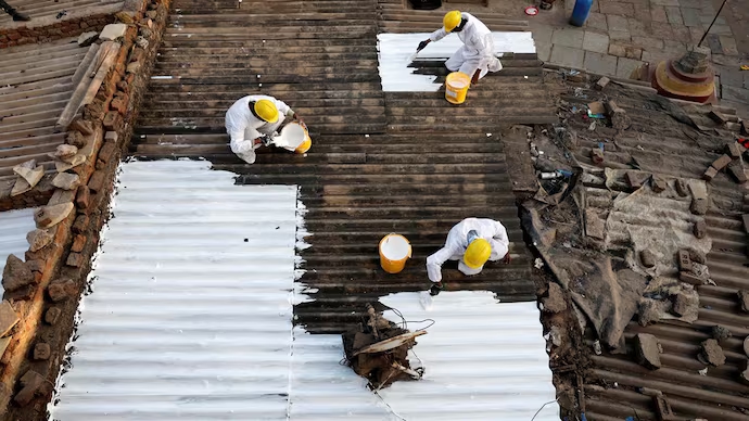 Gujarat turns to white rooftops to battle extreme heat - News Karnataka