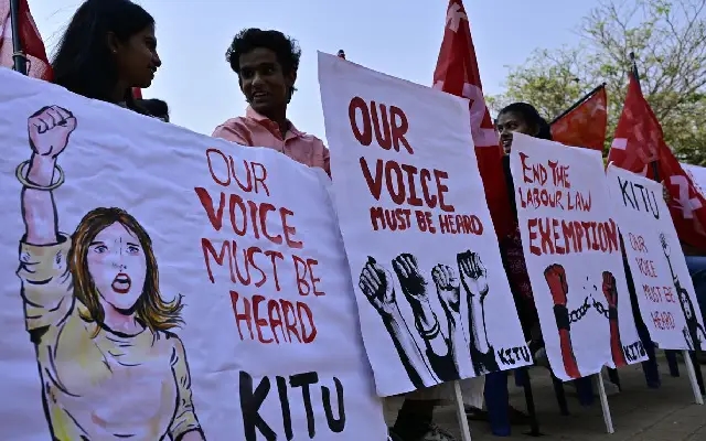KITU Leads Protest in Bengaluru Demanding Better Work-Life Balance - News Karnataka