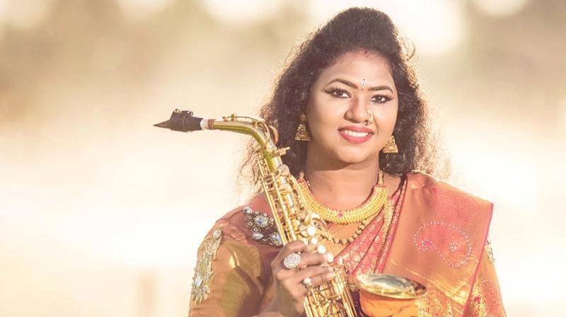 Saxophone Subbalaxmi: The sari-clad saxophonist breaking barriers - News Karnataka
