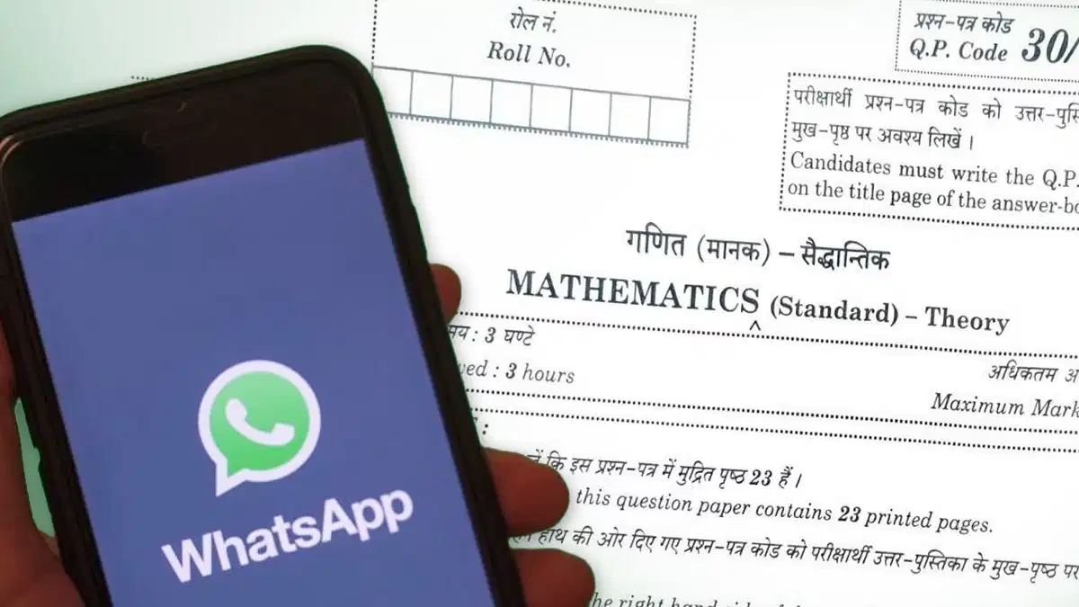 Maths paper mistakenly shared in official WhatsApp group - News Karnataka
