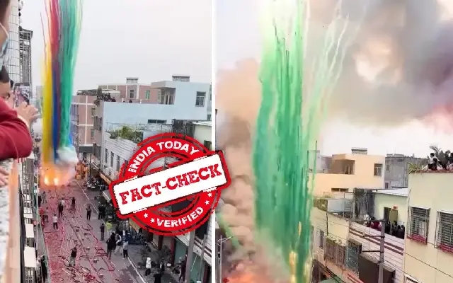 Viral Video of Holi Celebrations in China Debunked as Chinese New Year Fireworks - News Karnataka