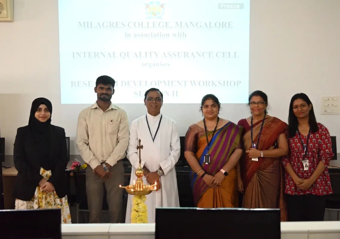 Milagres College hosts workshop on research development for faculty - News Karnataka