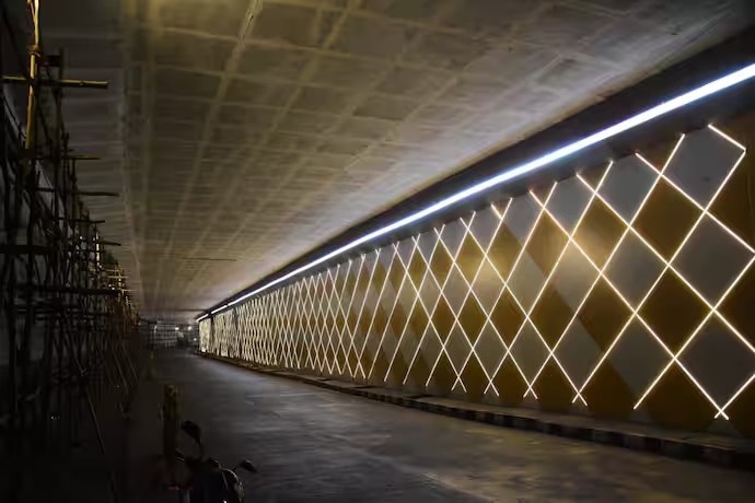 BBMP’s ₹2.5 crore LED-lit underpass creates blinding glare, not beauty - News Karnataka