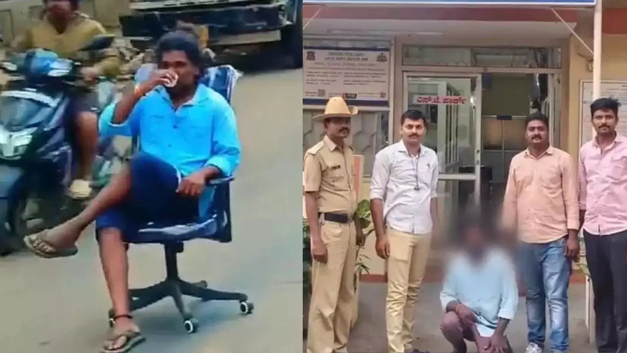 Bengaluru man arrested after roadside tea stunt goes viral - News Karnataka