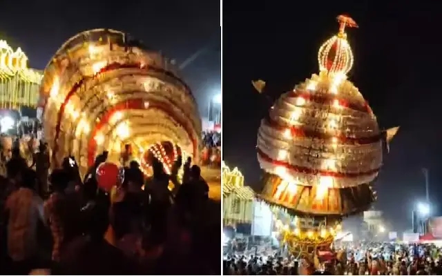 Temple Chariot Topples During Brahmarathotsava in Mulki; No Injuries Reported - News Karnataka