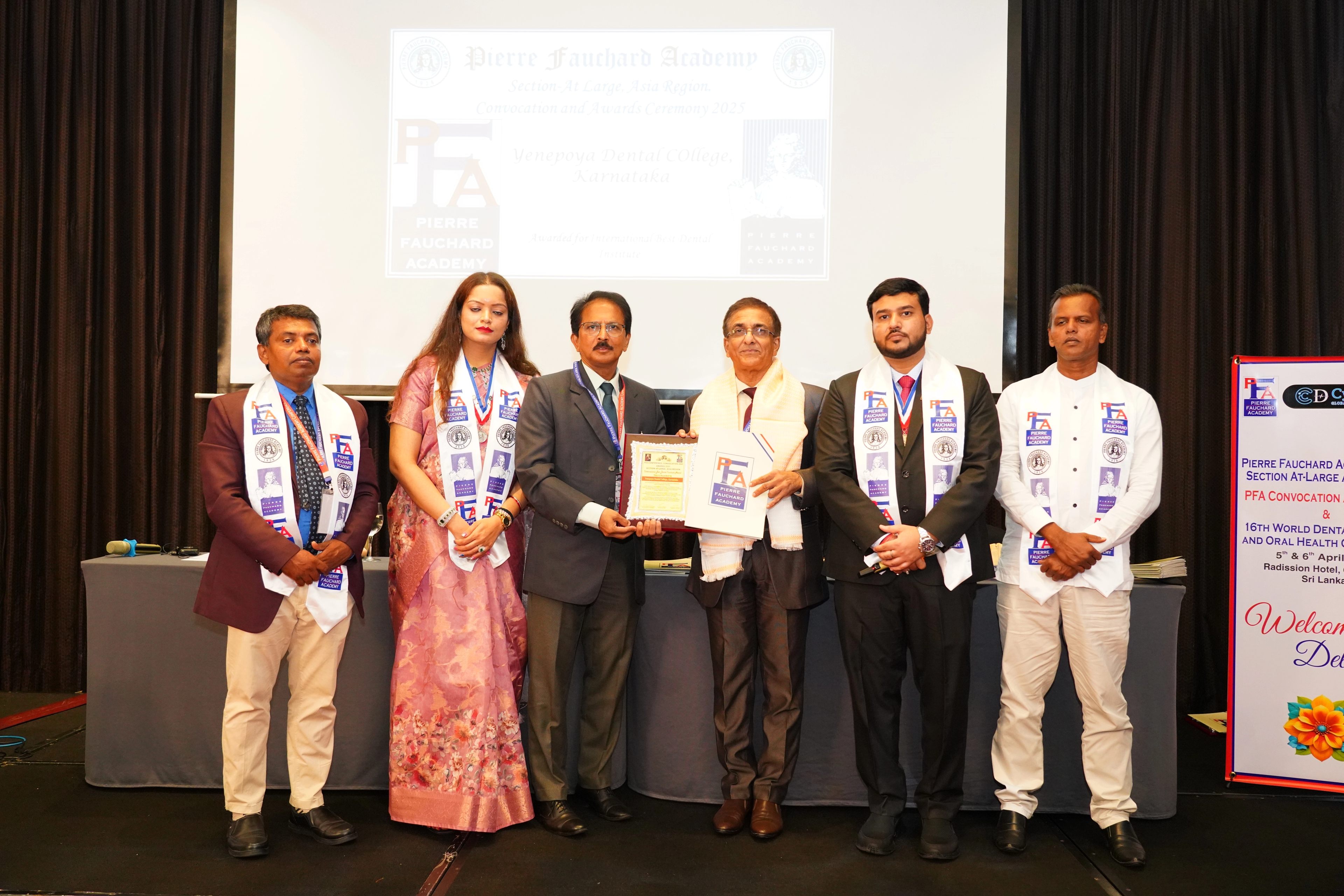 Yenepoya Dental College shines at Pierre Fauchard Academy International Awards 2025 - News Karnataka