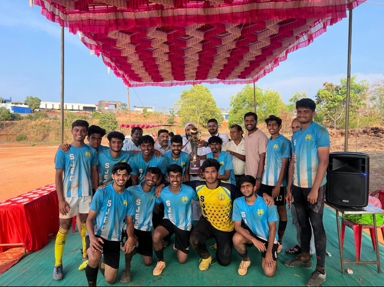 SJEC men's team clinches top honours in VTU football showdown - News Karnataka