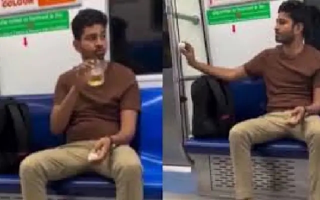 Man Arrested After Viral Video Shows Him Eating Boiled Eggs and Drinking Metro - News Karnataka