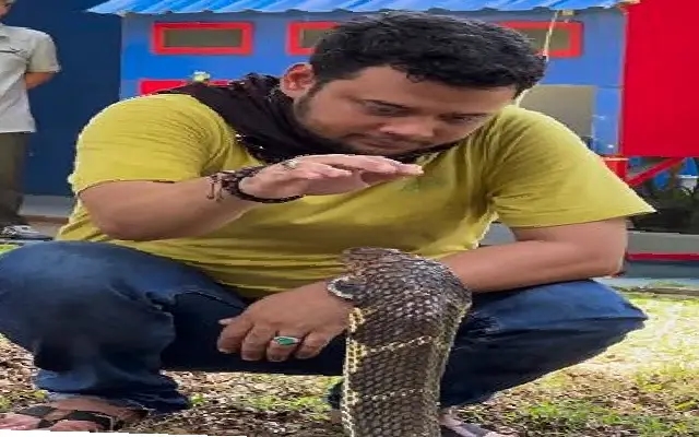 Man's Fearless Encounter with Cobra Leaves the Internet Awestruck - News Karnataka