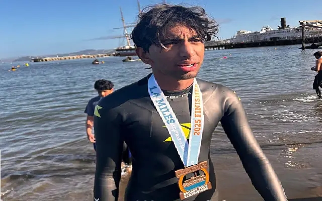 Udupi-Origin Teen Dives into Glory with Daring Pacific Ocean Swims - News Karnataka