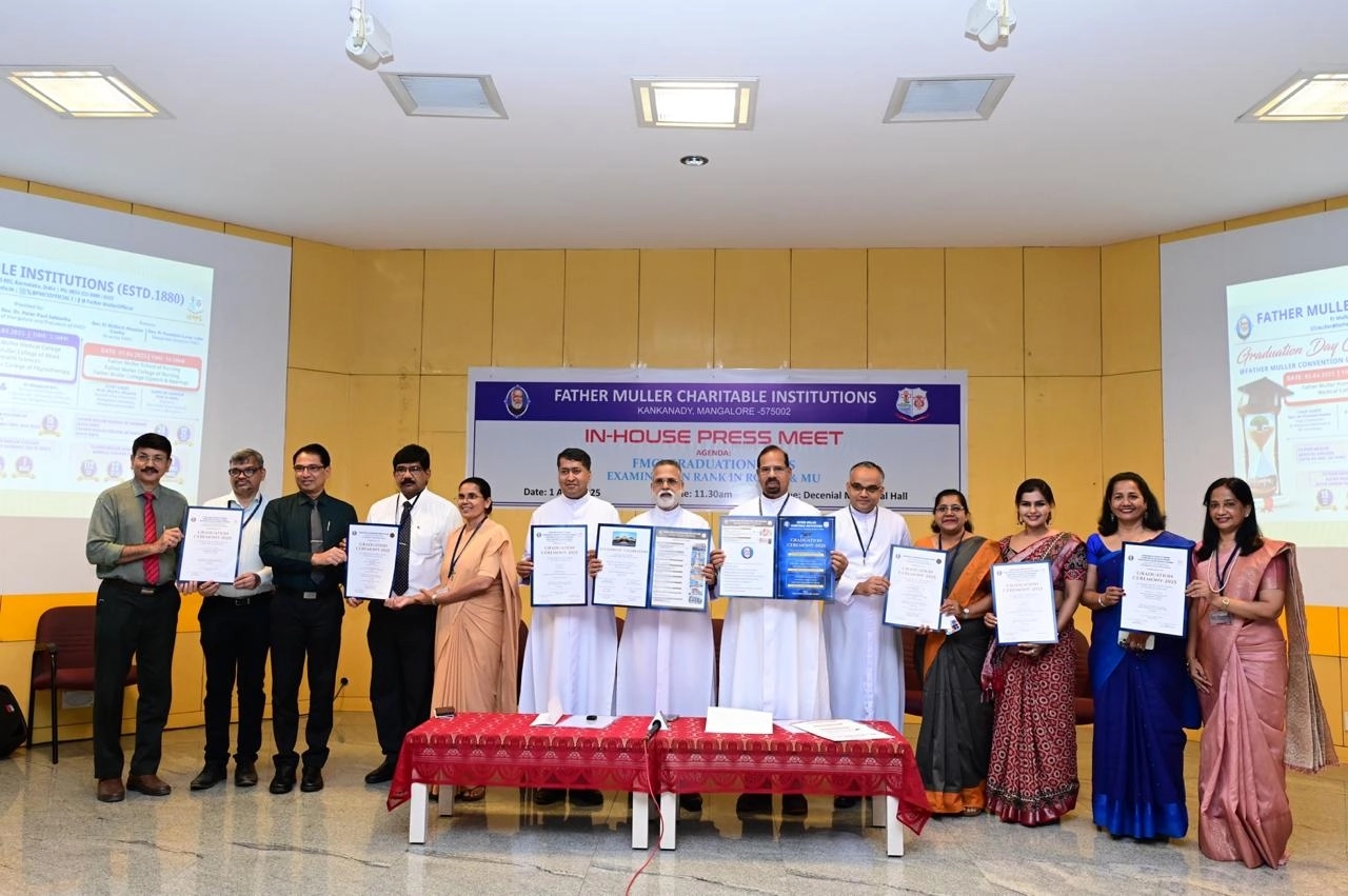 Father Muller Charitable Institutions Set to Host Grand Graduation Ceremonies essayed in the In-House Press Meet - News Karnataka