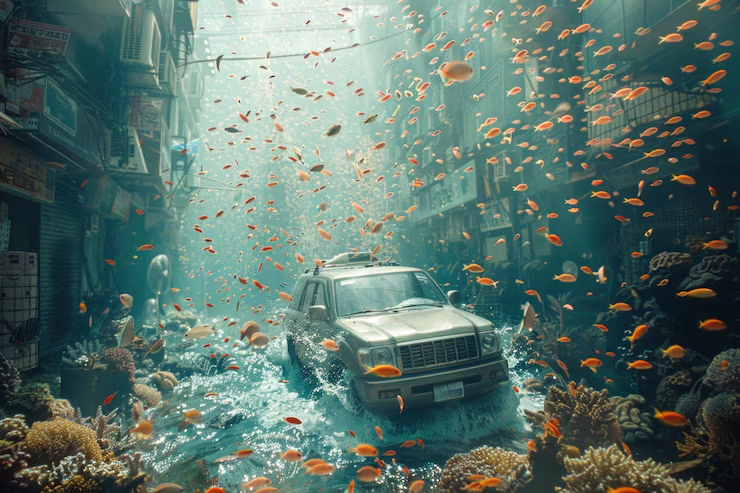 Bengaluru sinks again: satire, submerged cars, and a shining exception - News Karnataka