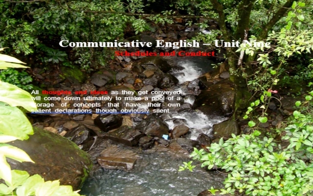 Communicative English – Unit Nine: Schedules and Conduct - News Karnataka