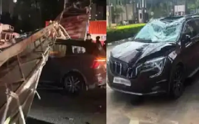 Couple's Narrow Escape Highlights Bengaluru’s Illegal Hoarding Menace - News Karnataka