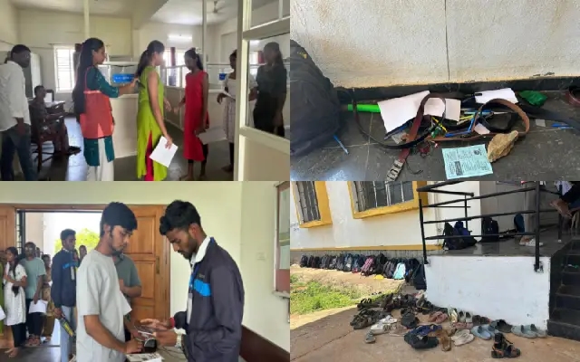 Dress Code Chaos at Chitradurga NEET Centre Sparks Outrage - News Karnataka
