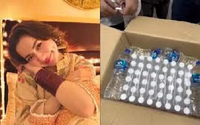Viral Water Bottle Video Featuring Hania Aamir Sparks Mixed Reactions - News Karnataka