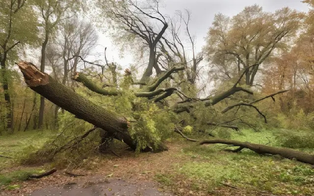 Giant Tree Uproots Near Pabbas Amid Heavy Rains, No Injuries Reported - News Karnataka