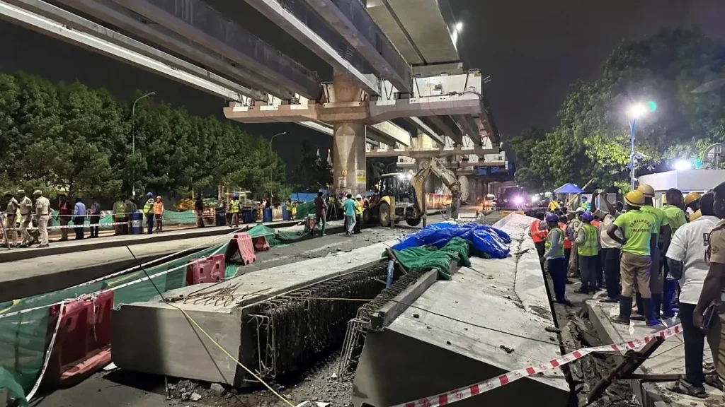 A routine ride turns fatal: Engineer crushed in Chennai girder collapse - News Karnataka
