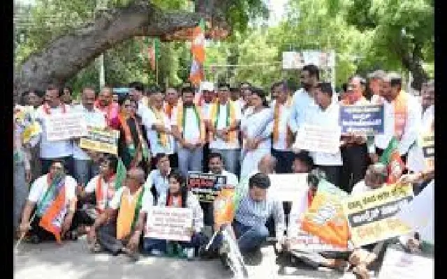 BJP Holds Protest in Mysuru Over Bengaluru Stampede - News Karnataka
