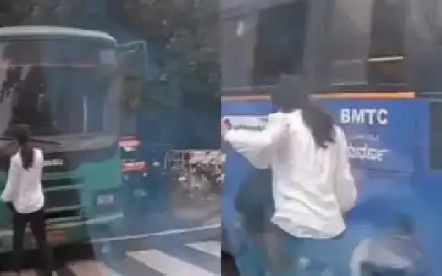 BMTC Driver Allegedly Attempts to Run Over Woman in Shocking Bengaluru - News Karnataka