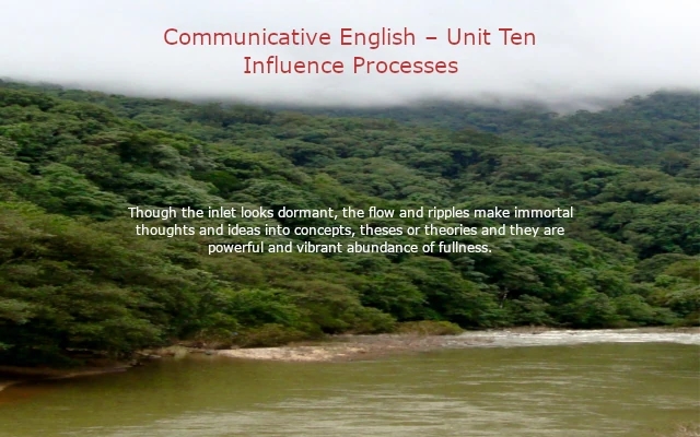 Communicative English – Unit Ten: Influence Processes - News Karnataka