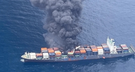Container ship explosion leaves 4 missing, fire continues despite Coast Guard ops - News Karnataka