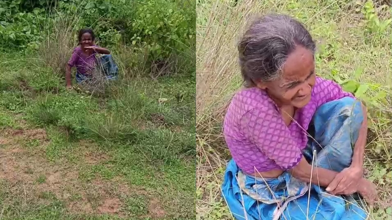 Elderly woman with mental illness abandoned by son in Mandya, video sparks outrage - News Karnataka