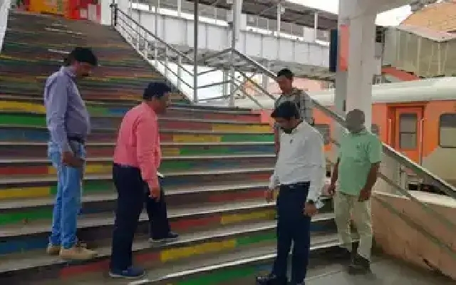 Mysuru Railway Station Upgrades Foot Overbridge for Safer Travel - News Karnataka