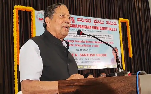 Udupi: Justice Santosh Hegde Calls for Humanity to Combat Corruption - News Karnataka