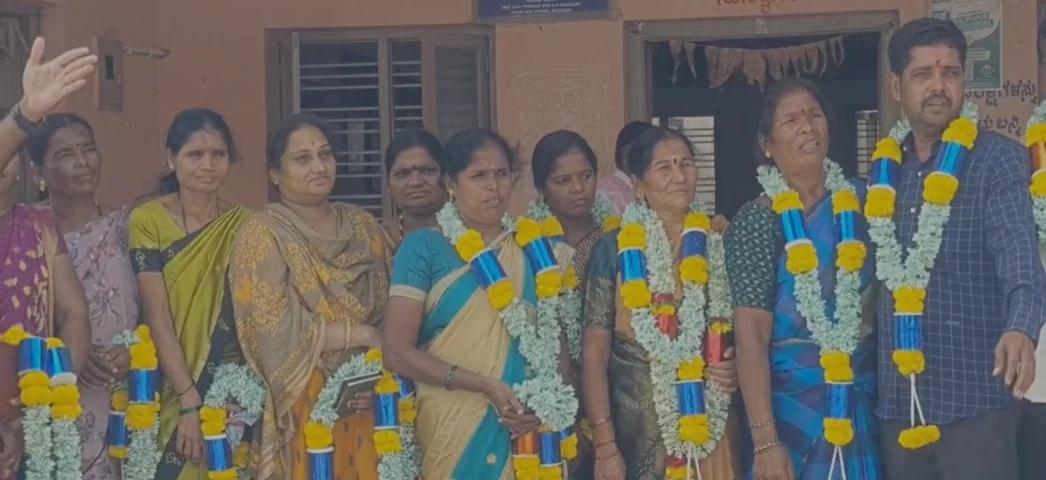Nagaratnamma Elected Unopposed as Kirugasur Gram Panchayat President - News Karnataka