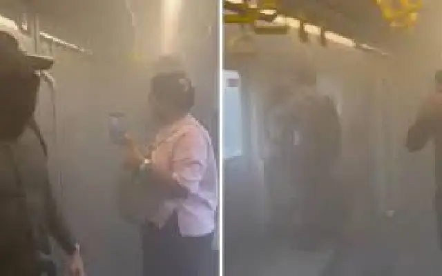 Smoke-Filled Scare on Mumbai Metro After Bus Fire Near Devipada Station - News Karnataka