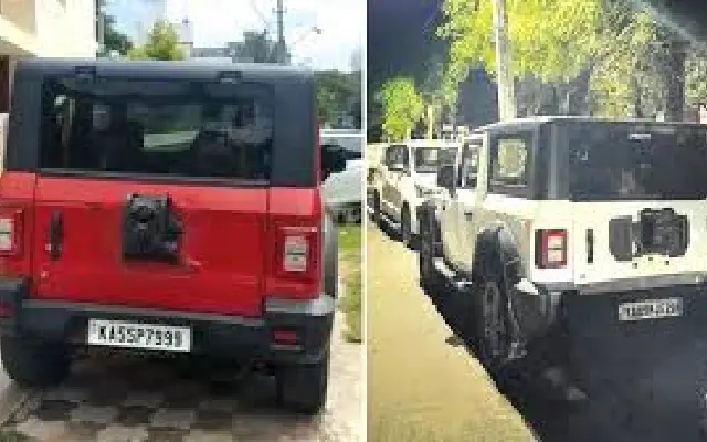 Thieves Target Mahindra Thar’s Spare Tyres in Overnight Heist Spree Across Mysuru - News Karnataka