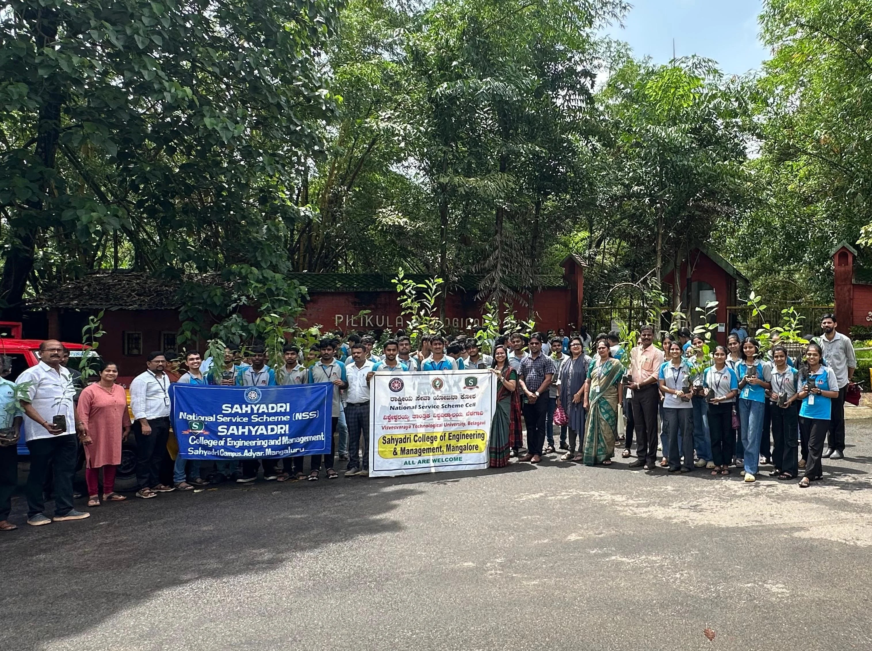 Shayadri College’s ‘Vrikshotsava’ inspires students with tree planting drive at Pilikula - News Karnataka