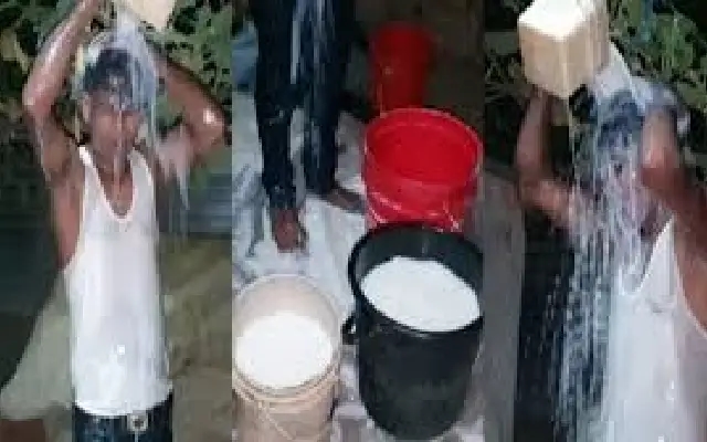 Assam man celebrates divorce by bathing in milk; similar case in Haryana - News Karnataka