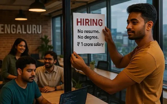 Bengaluru Startup , Offers ₹1 Crore Tech Job for Pure Skills - News Karnataka