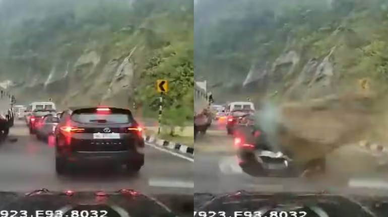 Boulder crash on Gap Road raises fresh safety concerns amid landslip threats - News Karnataka