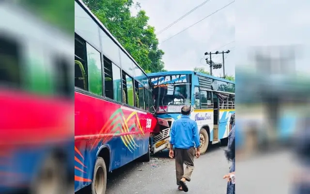 25 Injured in Head-On Bus Collision at Surathkal’s Madya - News Karnataka