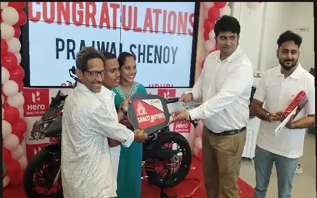 Udupi Youth Rewarded with ₹14.5L Hero Centennial Bike for Epic Splendor Journey - News Karnataka