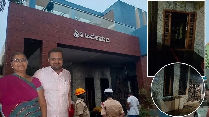 Mother and son die in house fire caused by short circuit in Davangere’s Kayipete - News Karnataka