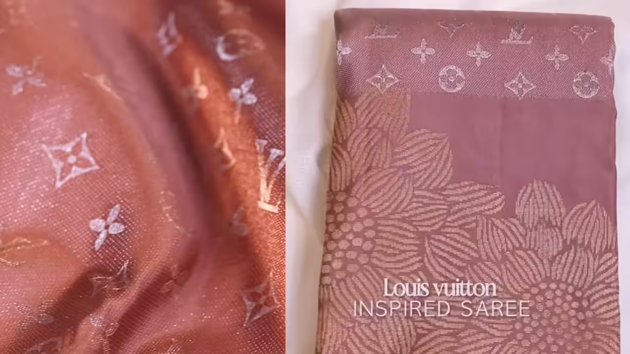 Tamil Nadu store weaves LV monogram into Kanchipuram saree - News Karnataka