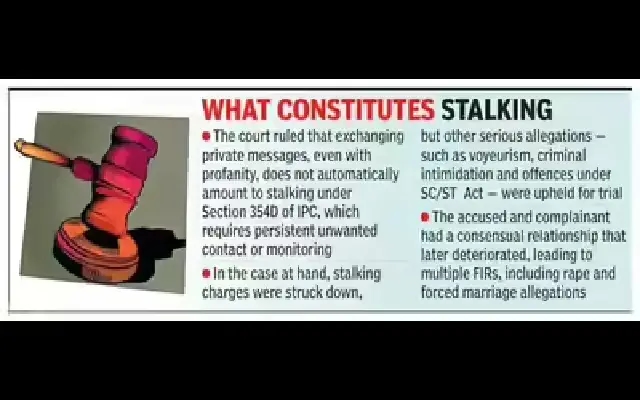 Abusive Private Chats Not Equal to ‘Stalking’, Rules Karnataka High Court - News Karnataka