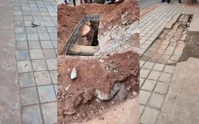 Viral post exposes Bengaluru’s footpath fiasco in just three months - News Karnataka