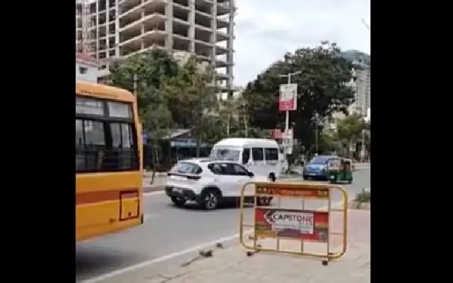 SUV driving wrong way sparks outrage over Bengaluru’s traffic indiscipline - News Karnataka