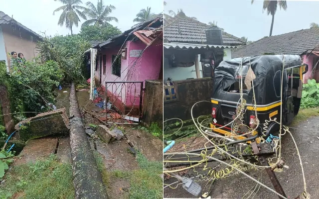 Heavy Rains, Strong Winds Batter Udupi: Widespread Damage Reported - News Karnataka