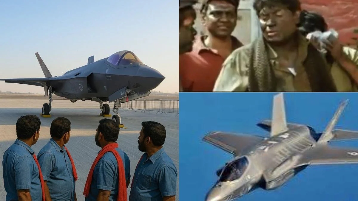 Stranded UK F-35 jet becomes Kerala’s meme king: from stealth mode to “F35 B Nair” - News Karnataka