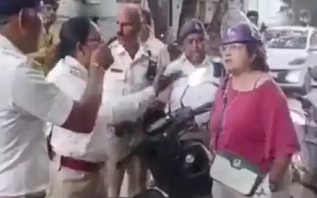 Bengaluru Woman Abuses Traffic Cops in Viral Video, Taken Into Custody - News Karnataka