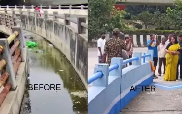 Canadian man’s viral video leads to Domlur–Indiranagar footpath repair in a week - News Karnataka