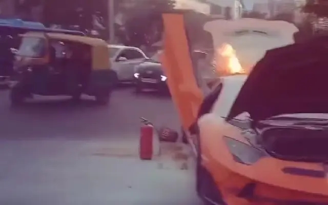 Bengaluru influencer’s ₹10 crore Lamborghini catches fire - News Karnataka