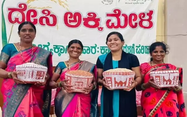Kodagu Seed Conservator Showcases 57 Desi Rice Varieties at Mysuru Mela - News Karnataka